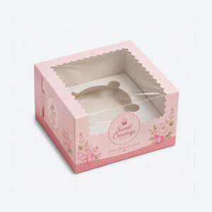 Custom PVC Window Cake Boxes with Insert