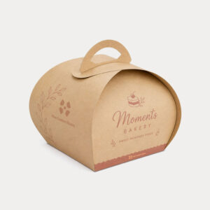 Custom Kraft Cake Boxes with Handle